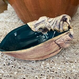 Vintage Terrafirma Pottery Squash Shape Dish Bowl Signed